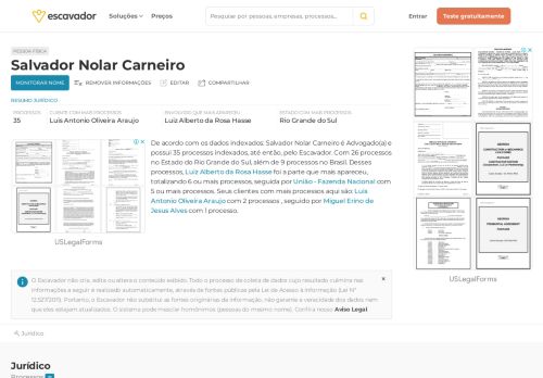 
                            10. Salvador Nolar Carneiro | Escavador