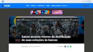 
                            6. Salvat anuncia retorno da distribuição de suas coleções às bancas