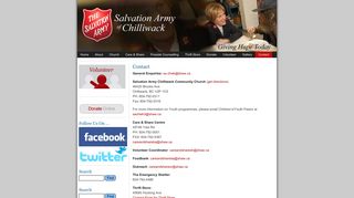 
                            8. Salvation Army Chilliwack » Contact