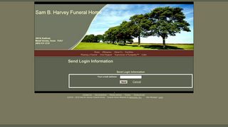 
                            10. Sam B. Harvey Funeral Home: Send Login Information