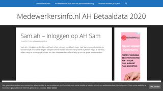 
                            7. Sam.ah - Inloggen op AH Sam van Albert Heijn ... - Medewerkersinfo.nl