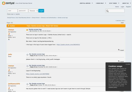 
                            13. Samba access logs - Zentyal Forum