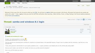 
                            4. samba and windows 8.1 login - openSUSE Forums