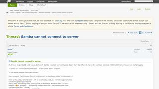 
                            11. Samba cannot connect to server - openSUSE Forums
