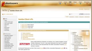
                            9. Samba Client cifs › Wiki › ubuntuusers.de