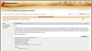 
                            3. Samba nur im gleichen Subnetz? › Serverdienste und Dateifreigaben ...