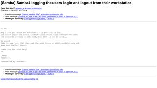 
                            2. [Samba] Samba4 logging the users login and logout from their ...