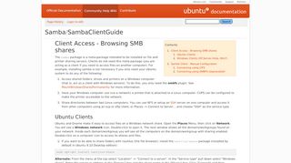 
                            10. Samba/SambaClientGuide - Community Help Wiki