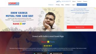 
                            4. Samco: Start Online Share Trading through StockNote for Just Rs 20