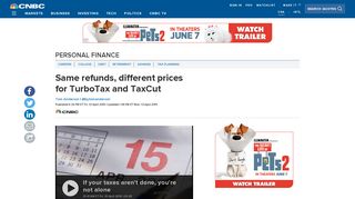 
                            11. Same refunds, different prices for TurboTax and TaxCut - CNBC.com