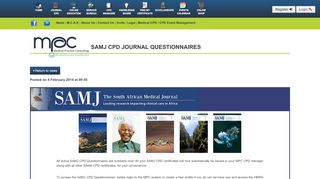 
                            12. SAMJ CPD Journal Questionnaires | Medical Practice Consulting