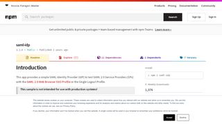 
                            8. saml-idp - npm
