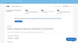 
                            5. SAML Integration Between NetScaler and ShareFile