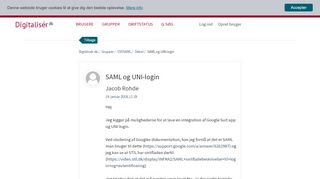 
                            9. SAML og UNI-login - Debatindlæg | Digitaliseringsstyrelsen