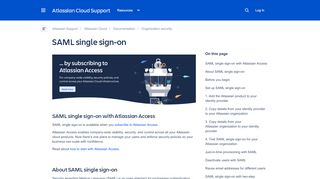 
                            12. SAML single sign-on - Atlassian Documentation