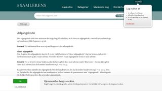 
                            7. Samlerens Bogklub - FAQ - Adgangskode