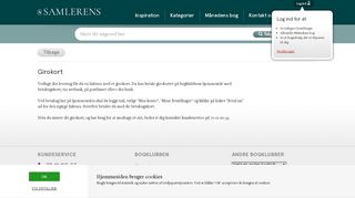 
                            10. Samlerens Bogklub - FAQ - Girokort