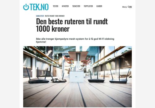 
                            6. SAMLETEST: Ruter rundt 1000 kroner - Tek.no