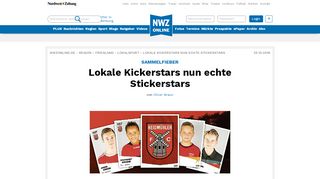 
                            12. Sammelfieber Schortens: Lokale Kickerstars nun echte Stickerstars