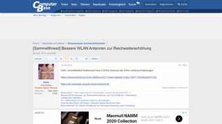 
                            10. [Sammelthread] Bessere WLAN Antennen zur Reichweitenerhöhung ...