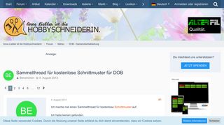 
                            8. Sammelthread für kostenlose Schnittmuster für DOB - Seite 4 - DOB ...