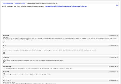 
                            10. [Sammelthread] Webhosting: Anbieter/Leistungen/Preise etc. [Archiv ...