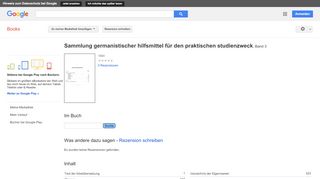 
                            12. Sammlung germanistischer hilfsmittel für den praktischen studienzweck