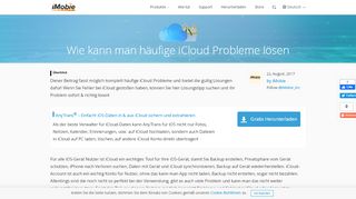 
                            10. 【Sammlung】Häufige iCloud Problem und Lösungen – iMobie