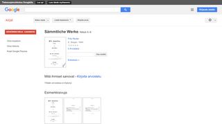 
                            4. Sämmtliche Werke - Google-teoshaun tulos