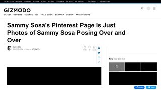 
                            3. Sammy Sosa's Pinterest Page Is Just Photos of Sammy Sosa Posing ...