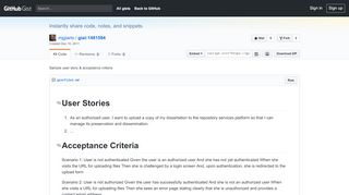 
                            5. Sample user story & acceptance criteria · GitHub