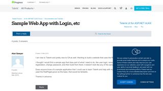 
                            4. Sample Web App with Login, etc in UI for ASP.NET AJAX ...