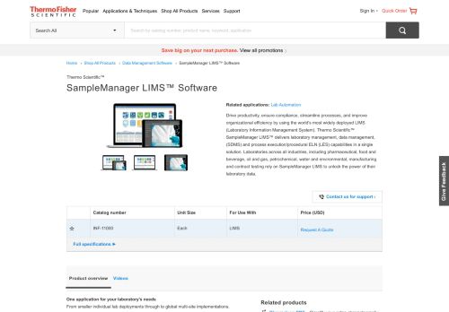 
                            10. SampleManager LIMS™ Software - Thermo Fisher Scientific