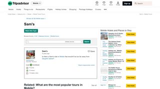 
                            7. Sam's - Mobile Forum - TripAdvisor