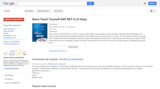 
                            10. Sams Teach Yourself ASP.NET in 21 Days