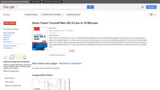 
                            8. Sams Teach Yourself Mac OS X Lion in 10 Minutes