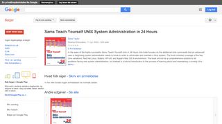 
                            9. Sams Teach Yourself UNIX System Administration in 24 Hours