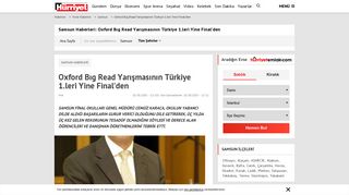 
                            10. Samsun Haberleri - Oxford Bıg Read Yarışmasının Türkiye 1.leri Yine ...