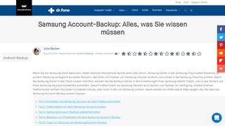 
                            5. Samsung Account-Backup: Alles, was Sie wissen müssen - dr.fone