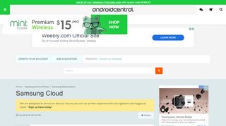 
                            11. Samsung Cloud - Android Forums at AndroidCentral.com