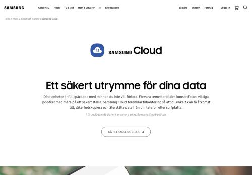 
                            7. Samsung Cloud | Appar | Samsung Sverige