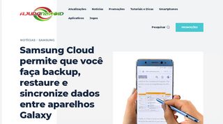 
                            7. Samsung Cloud permite que você faça backup, restaure e sincronize ...