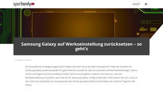 
                            8. Samsung Galaxy auf Werkseinstellung zurücksetzen – so geht's