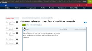 
                            13. Samsung Galaxy S4 — Como fazer a inscrição na sammobile? | Fórum ...