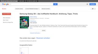 
                            10. Samsung Galaxy S5 – das inoffizielle Handbuch. Anleitung, Tipps, Tricks