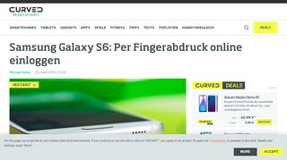 
                            5. Samsung Galaxy S6: Per Fingerabdruck online einloggen ... - Curved