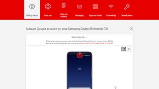 
                            8. Samsung Galaxy S8 - Activate Google account on your phone ...