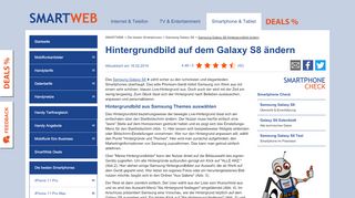 
                            13. Samsung Galaxy S8 Hintergrundbild ändern - so geht's - SmartWeb.de