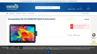 
                            10. Samsung Galaxy Tab 4 10.1 (16GB) WiFi Tablet-PC ebony schwarz ...