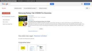 
                            11. Samsung Galaxy Tab 4 NOOK For Dummies